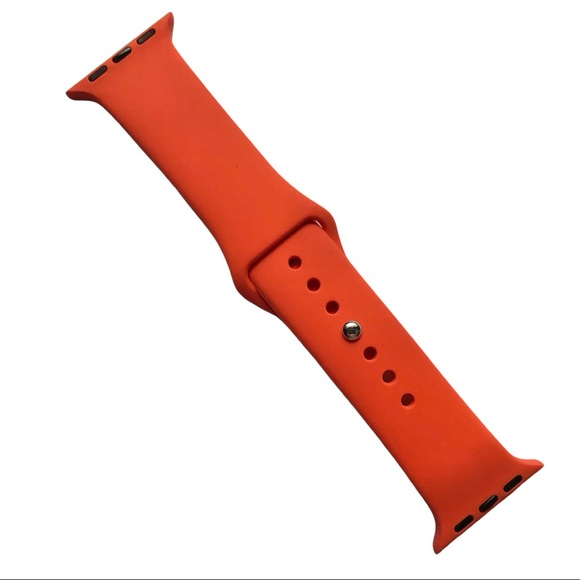 5/$20 NEW ORANGE Silicone Sport Band Apple Watch 38/40/41mm S/M - Picture 2 of 7